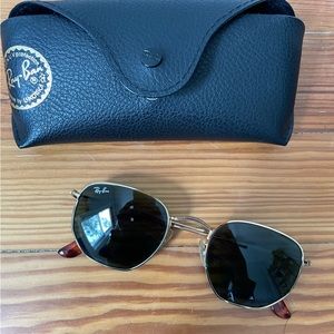 Ray-ban hexagonal flat lenses